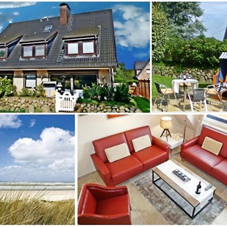 3-Zimmer-Ferienwohnung Deichwiese Westerland 1-3 Personen Exterior foto